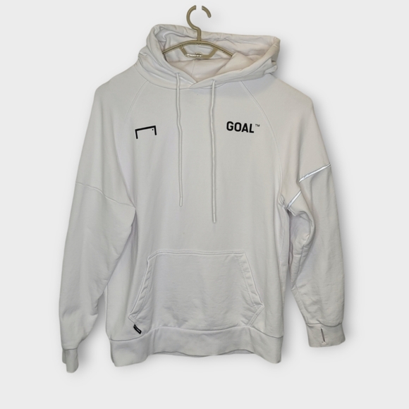 Goal Studio Hoodie M White Soccer - Picture 1 of 6